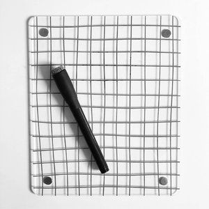 Paper Riot Co - Acrylic Magnetic Dry Eraseboard - 8.5" x 7" - Comes w/Marker